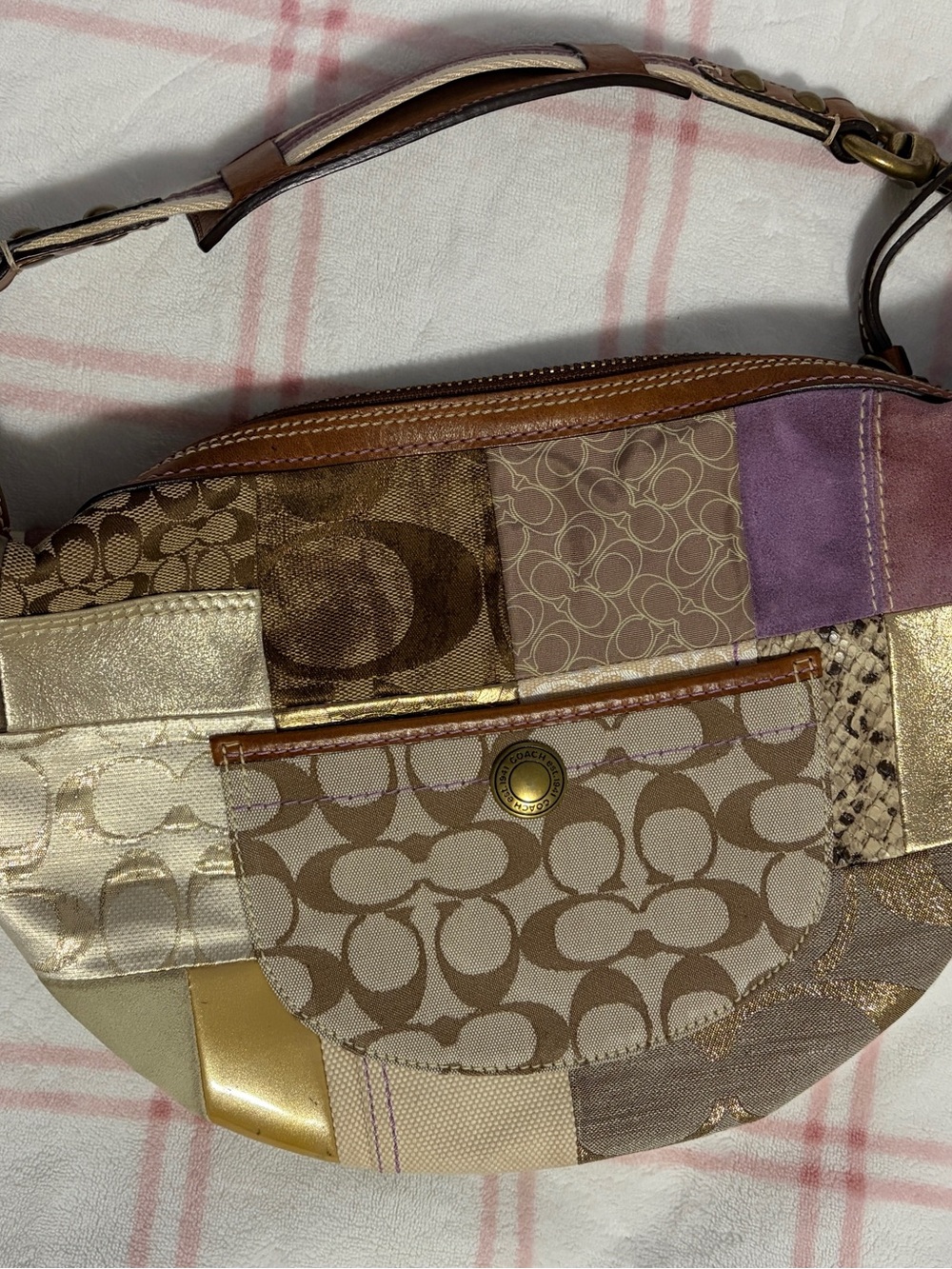 Vintage 2006 Coach Patchwork Hobo